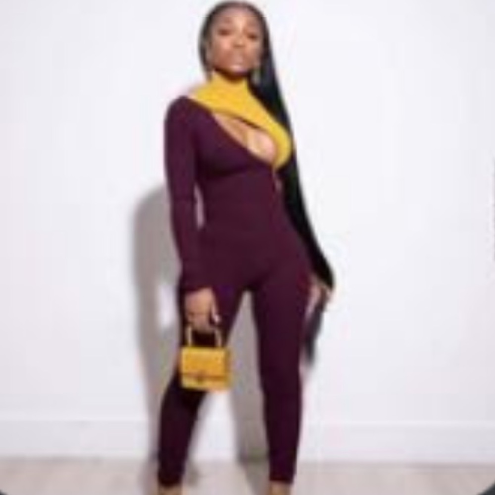 Color block jumpsuit